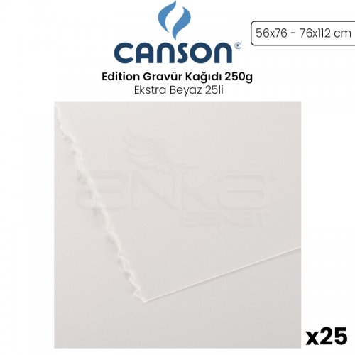 Canson Edition Gravür Kağıdı 250g Ekstra Beyaz 25li