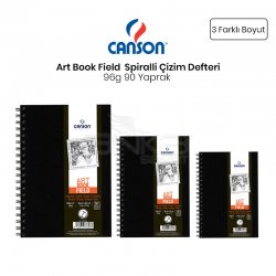 Canson - Canson Field Drawing Books Çizim Defteri Spiralli 96g 90 Yaprak