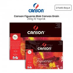 Canson - Canson Figueras Blok Canvas Grain 290g 10 Yaprak