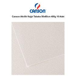 Canson - Canson Akrilik Kağıt Tabaka 50x65cm 400g 10 Adet