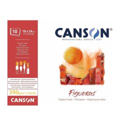 Canson Figueras Blok Yağlı Boya Kağıdı Canvas 290g 10 Yaprak 18x24cm - Thumbnail