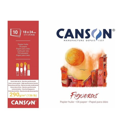 Canson Figueras Blok Yağlı Boya Kağıdı Canvas 290g 10 Yaprak 18x24cm