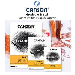 Canson - Canson Graduate Bristol Çizim Defteri 180g 20 Yaprak