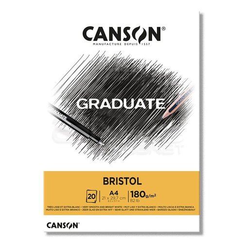 Canson Graduate Bristol Çizim Defteri 180g 20 Yaprak