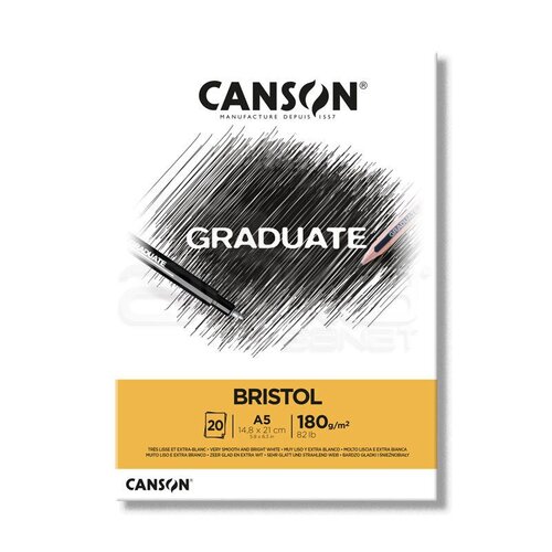 Canson Graduate Bristol Çizim Defteri 180g 20 Yaprak