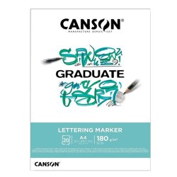 Canson - Canson Geaduate Lettering Marker Pad 180g 20 Yaprak A4