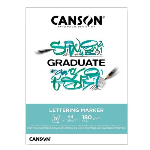 Canson Geaduate Lettering Marker Pad 180g 20 Yaprak A4