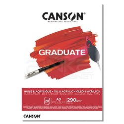 Canson - Canson Graduate Oil Acrylic Yağlı ve Akrilik Boya Blok 290g 20 Yaprak (1)