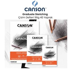 Canson Graduate Sketching Çizim Defteri 96g 40 Yaprak - Thumbnail