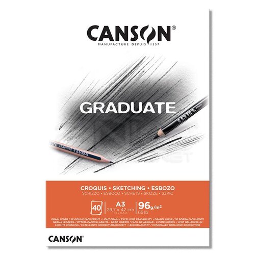 Canson Graduate Sketching Çizim Defteri 96g 40 Yaprak