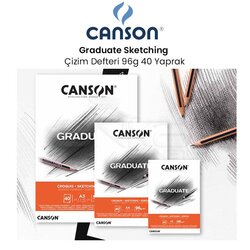 Canson - Canson Graduate Sketching Çizim Defteri 96g 40 Yaprak