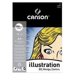 Canson - Canson İllustration Çizim Bloğu 12 Yaprak 250g (1)