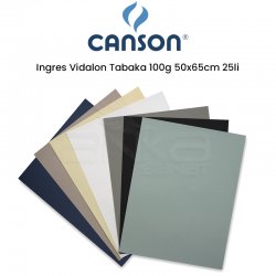 Canson Ingres Vidalon Tabaka 100g 50x65cm 25li - Thumbnail