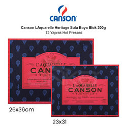 Canson - Canson LAquarelle Heritage Sulu Boya Blok 300g 12 Yaprak Hot Pressed
