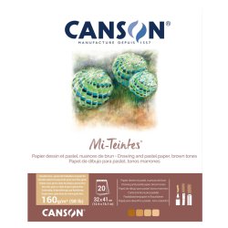 Canson Mi-Teintes Drawing And Pastel Defteri 160g 20 Yaprak - Thumbnail