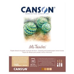 Canson - Canson Mi-Teintes Drawing And Pastel Defteri 160gr 20 Yaprak (1)