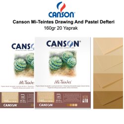 Canson Mi-Teintes Drawing And Pastel Defteri 160gr 20 Yaprak - Thumbnail