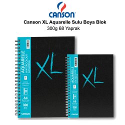 Canson - Canson XL Aquarelle Sulu Boya Blok 300g 68 Yaprak