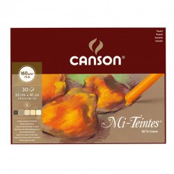 Canson Mi-Teintes Pastel Defteri Kahve Tonlar 30 Yaprak 160g - Thumbnail
