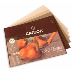 Canson - Canson Mi-Teintes Pastel Defteri Kahve Tonlar 30 Yaprak 160g (1)
