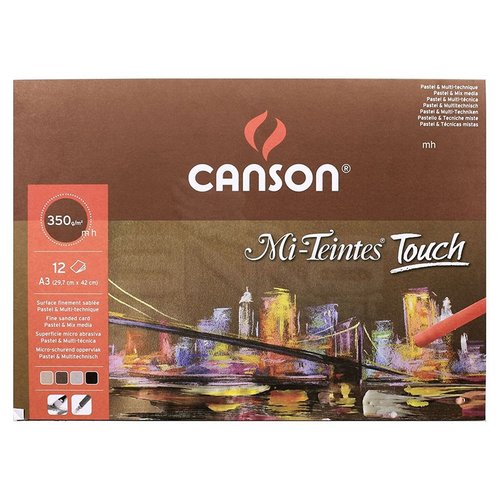 Canson Mi-Teintes Touch Pastel Defteri 12 Yaprak 350g