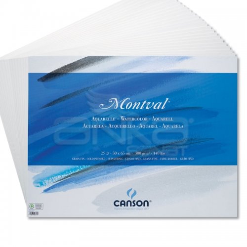 Canson Montval Sulu Boya Kağıdı Cold Pressed 300g 50x65cm 10lu