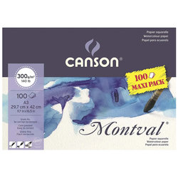 Canson Montval Sulu Boya Blok 300g 100 Yaprak Maxi Pack - Thumbnail