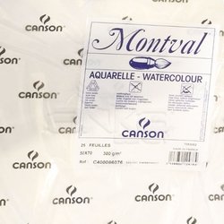 Canson Montval Sulu Boya Kağıdı Cold Pressed 300g 50x65cm 25li - Thumbnail