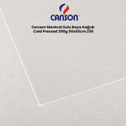 Canson - Canson Montval Sulu Boya Kağıdı Cold Pressed 300g 50x65cm 25li (1)