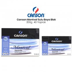 Canson - Canson Montval Watercolour Sulu Boya Blok 200g 40 Yaprak