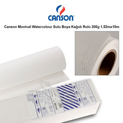 Canson - Canson Montval Watercolour Rulo Sulu Boya Kağıdı 300g 1,52mx10m