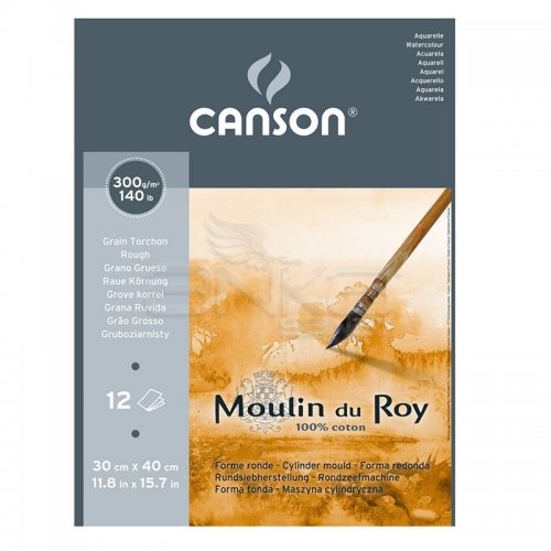 Canson Moulin du Roy Çizim Blok 300g 12 Yaprak Rough Grain