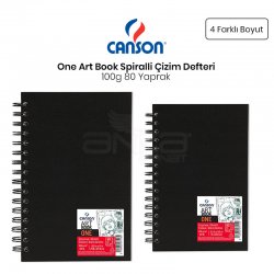 Canson One Art Book Çizim Defteri Spiralli 100g 80 Yaprak - Thumbnail