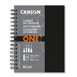 Canson - Canson One Art Book Çizim Defteri Spiralli 100g 80 Yaprak 21,6x27cm
