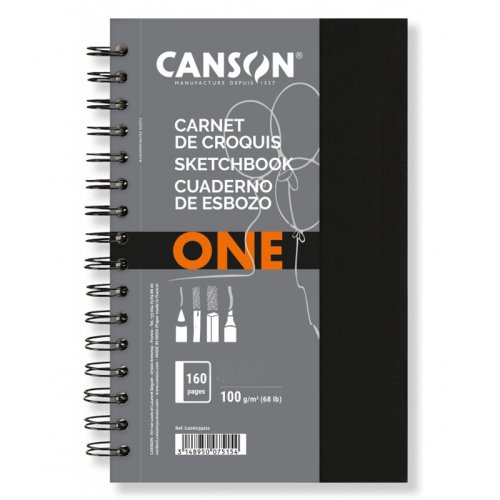 Canson One Art Book Çizim Defteri Spiralli 100g 80 Yaprak 27,9x35cm - 27,9x35cm