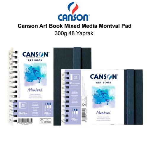 Canson Art Book Mixed Media Montval Pad 300g 48 Yaprak