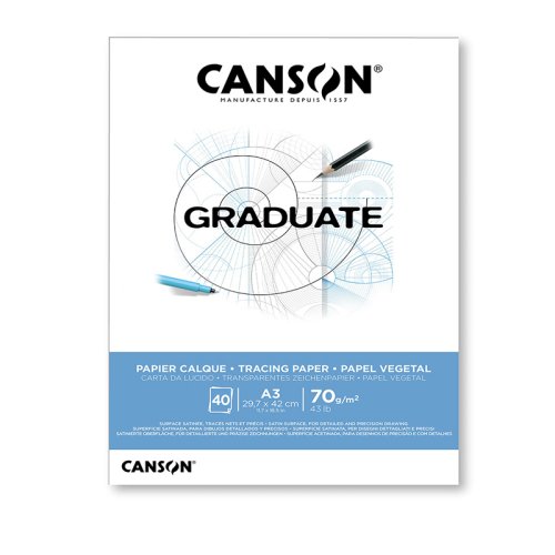 Canson Graduate Tracing Paper Aydınger Bloğu 70g 40 Yaprak A3
