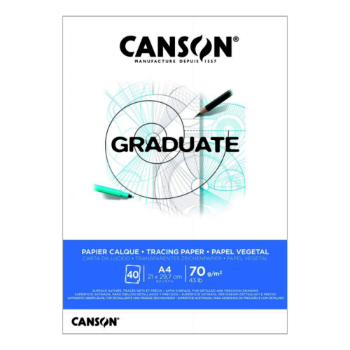Canson Graduate Tracing Paper Aydınger Bloğu 70g 40 Yaprak A4