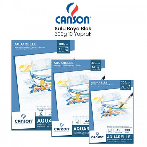 Canson Watercolour Sulu Boya Blok 300g 10 Yaprak