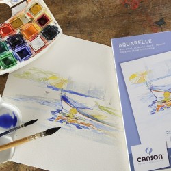 Canson Watercolour Sulu Boya Blok 300g 10 Yaprak - Thumbnail