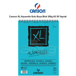 Canson - Canson XL Aquarelle Sulu Boya Blok 300g A3 30 Yaprak
