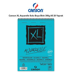 Canson - Canson XL Aquarelle Sulu Boya Blok 300g A5 20 Yaprak