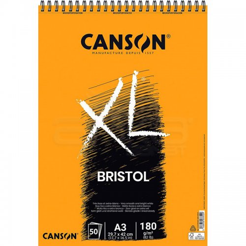Canson XL Bristol Spiralli Çizim Defteri 180g 50 Yaprak