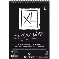 Canson - Canson XL Dessin Noir Siyah Çizim Bloğu (1)