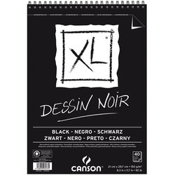 Canson XL Dessin Noir Siyah Çizim Bloğu - Thumbnail