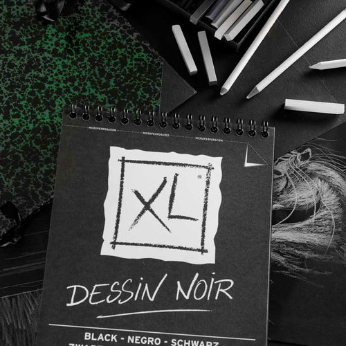 Canson XL Dessin Noir Siyah Çizim Bloğu
