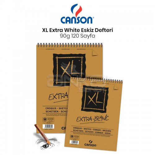 Canson XL Extra White Eskiz Defteri 90g 120 Yaprak