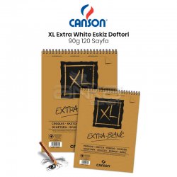Canson - Canson XL Extra White Eskiz Defteri 90g 120 Yaprak