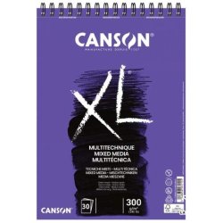 Canson XL Mix Media Çok Amaçlı Spiralli Çizim Defteri 300g A4 - Thumbnail