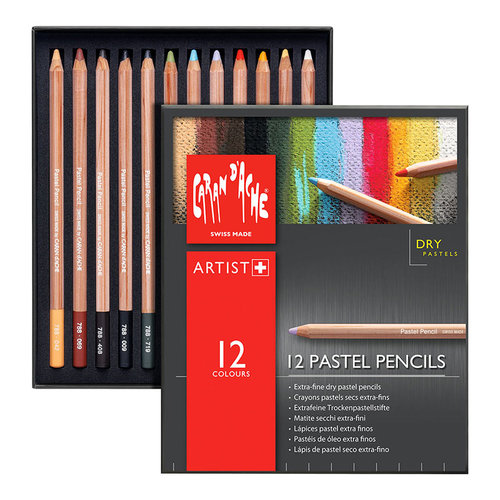 Caran dAche 12li Pastel Boya Kalem Seti